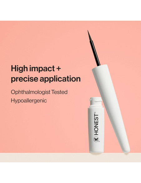 Delineador Líquido Negro Honest Beauty 17.2 ml - Hipoalergénico Delineador Líquido Negro Honest Beauty 17.2 ml - Hipoalergénico