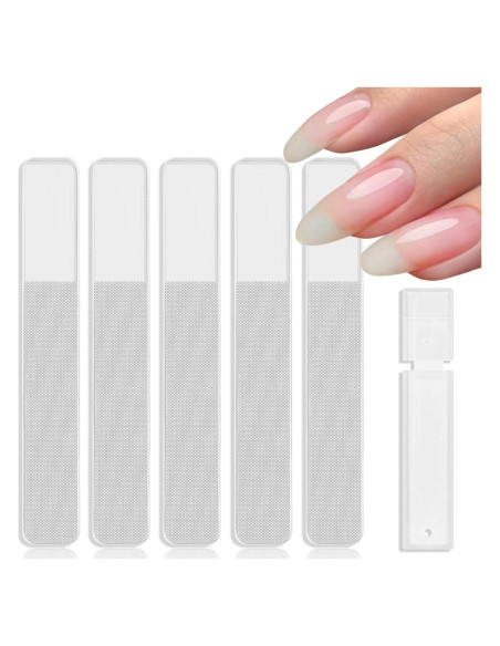 Lima de Uñas de Vidrio Fspronail - Paquete de 5 Piezas Lima de Uñas de Vidrio Fspronail - Paquete de 5 Piezas