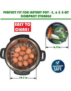 Cesta de Vapor Vegetal Kitchen Deluxe - Acero Inoxidable 21.2 cm 2