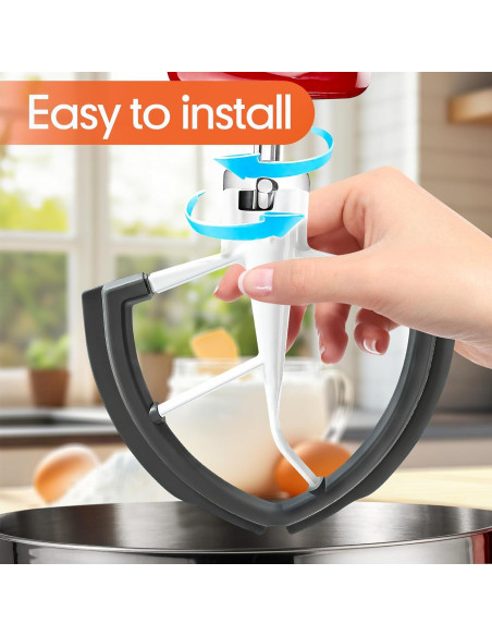 Batidor de borde flexible KitchenAid 6qt - Silicona antiadherente Batidor de borde flexible KitchenAid 6qt - Silicona antiadherente