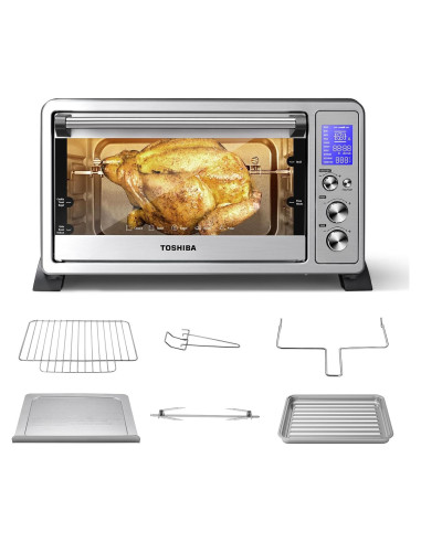 Horno Tostador de Convección TOSHIBA AC25CEW-SS 25L 10 en 1