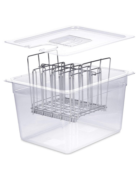 Contenedor Sous Vide Veske 11.36L con Tapa y Rack Contenedor Sous Vide Veske 11.36L con Tapa y Rack
