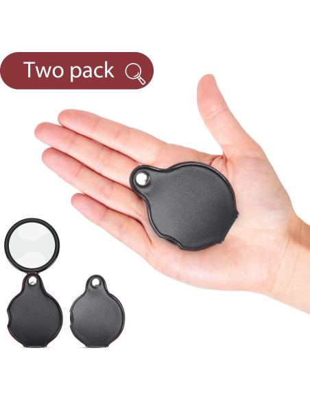 Lupa de Bolsillo 10X TEYOALL - 2 Piezas con Funda Rotativa Lupa de Bolsillo 10X TEYOALL - 2 Piezas con Funda Rotativa