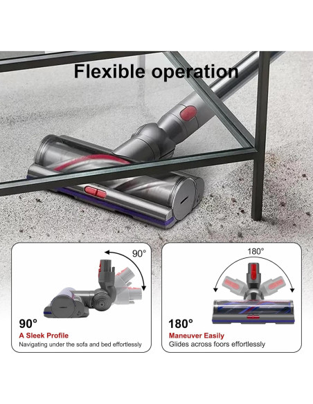 Cabezal de Alto Par Coodss para Aspiradoras Dyson V7 V8 V10 V11 V15 Cabezal de Alto Par Coodss para Aspiradoras Dyson V7 V8 V10 V11 V15