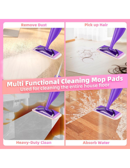 Paños de Mopa Reutilizables LOVECO para Swiffer Wet Jet - 6 Unidades Paños de Mopa Reutilizables LOVECO para Swiffer Wet Jet - 6 Unidades