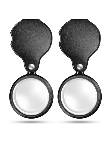 Lupa de Aumento 10X DUMEALAGR Plegable con Funda Negra
