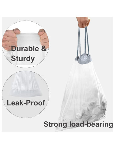 Bolsas de Basura Gruesas MENJITO Code P 200 Unidades 60 Litros
