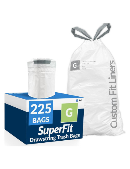 Bolsas de Basura Reli. SuperFit Cód. G 30L 225 Contador Blanco Bolsas de Basura Reli. SuperFit Cód. G 30L 225 Contador Blanco