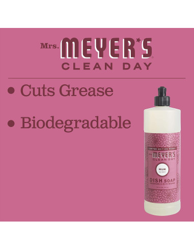 Jabón Líquido para Platos Mrs. Meyer's Mum 473 ml Biodegradable