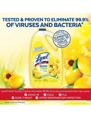 Limpiador Multi-Superficie Lysol 4.08 kg Esencia Limón
