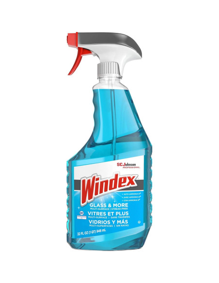 Limpiador de Vidrios Windex Sin Rayas 32 Oz (0.95 L) Caja 8 Limpiador de Vidrios Windex Sin Rayas 32 Oz (0.95 L) Caja 8