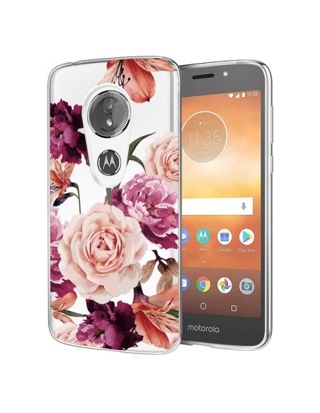 Funda Protectora TPU Motorola Moto E5 Play/Cruise/Go - Flor Púrpura Funda Protectora TPU Motorola Moto E5 Play/Cruise/Go - Flor Púrpura