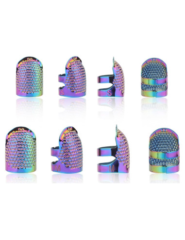 Conjunto de 8 Dedales de Costura YIZZVB Ajustables S/M