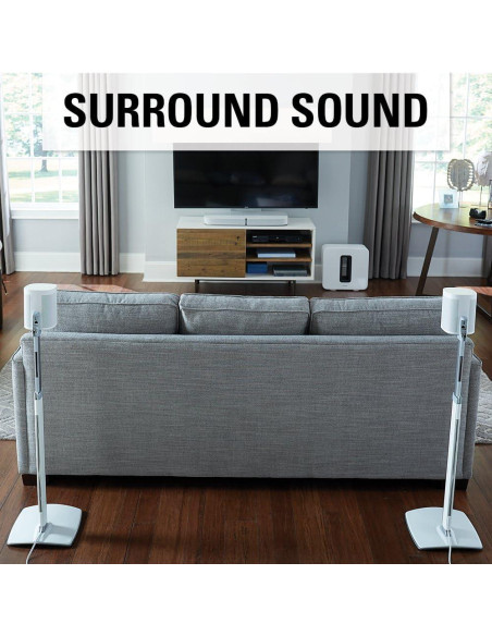 Soporte de Altavoz Ajustable SANUS WSSA para SONOS - Blanco Soporte de Altavoz Ajustable SANUS WSSA para SONOS - Blanco