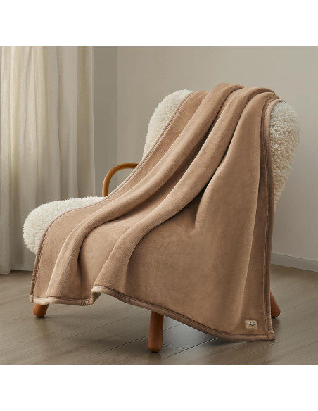 Manta UGG Salt Creek 127x178 cm Pelaje Sintético Sandalwood Manta UGG Salt Creek 127x178 cm Pelaje Sintético Sandalwood