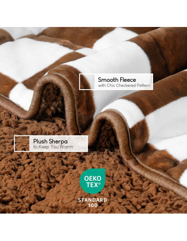 Manta con peso Reepow 6.8 kg forro polar Sherpa 122x183 cm