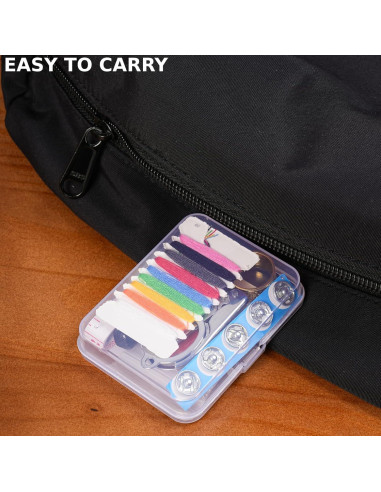 Kit de Costura de Viaje Veapils 38 Piezas Portátil Mini