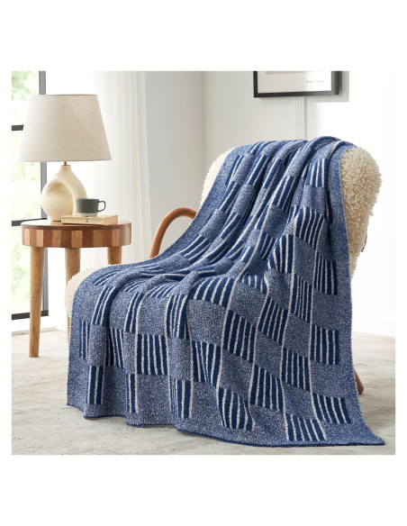 Manta de Piel Sintética Snuggle Sac 127x152 cm Marino Jaspeado Manta de Piel Sintética Snuggle Sac 127x152 cm Marino Jaspeado