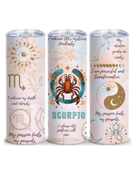 Taza de Acero Inoxidable 20oz TUMBTU Escorpio Colorido Taza de Acero Inoxidable 20oz TUMBTU Escorpio Colorido