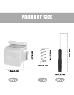 4 Piezas Botones Reemplazo Owala FreeSip 19-40oz Gris 2