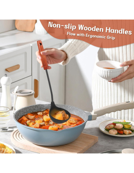 Juego de Utensilios de Cocina FJNATINH Silicona 3 Piezas Juego de Utensilios de Cocina FJNATINH Silicona 3 Piezas