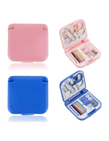 Kit de Costura de Viaje Mini ADULLPONY 2 Piezas Portátil Kit de Costura de Viaje Mini ADULLPONY 2 Piezas Portátil