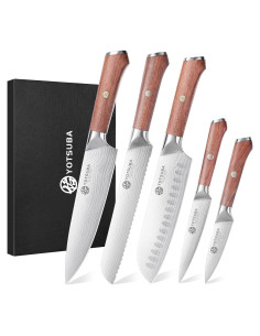 Juego de 5 Cuchillos de Cocina YOTSUBA Acero Inoxidable