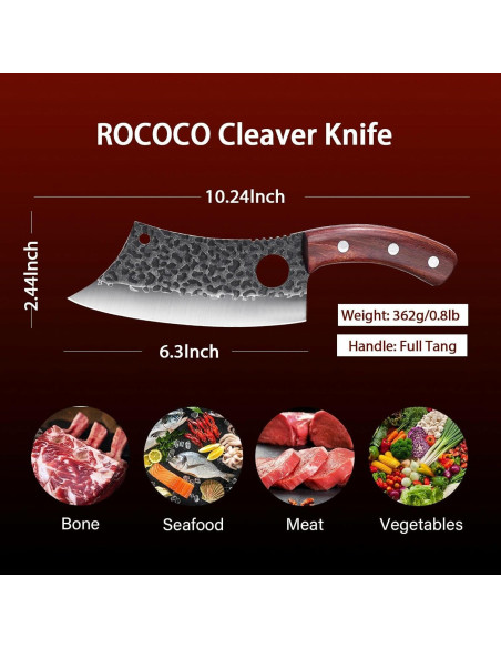 Set de Cuchillos de Cocina ROCOCO 3PCS - Chef, Cleaver, Viking Set de Cuchillos de Cocina ROCOCO 3PCS - Chef, Cleaver, Viking