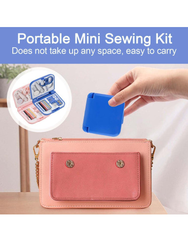 Kit de Costura de Viaje Mini ADULLPONY 2 Piezas Portátil