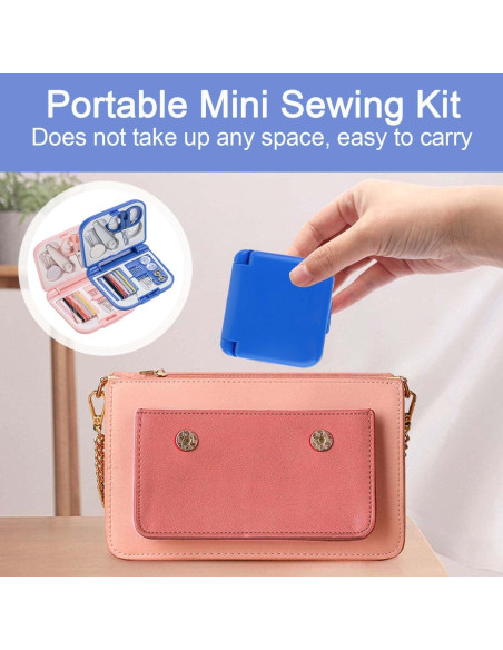 Kit de Costura de Viaje Mini ADULLPONY 2 Piezas Portátil Kit de Costura de Viaje Mini ADULLPONY 2 Piezas Portátil