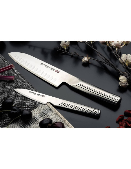 Cuchillo de Utilidad Serrado Global UKON GUS-22 15.24 cm Acero Inoxidable Cuchillo de Utilidad Serrado Global UKON GUS-22 15.24 cm Acero Inoxidable