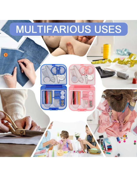 Kit de Costura de Viaje Mini ADULLPONY 2 Piezas Portátil Kit de Costura de Viaje Mini ADULLPONY 2 Piezas Portátil
