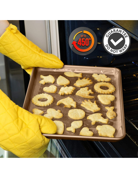 Bandeja para Hornear Galletas NutriChef XL Antiadherente 55.4x40.1cm Bandeja para Hornear Galletas NutriChef XL Antiadherente 55.4x40.1cm
