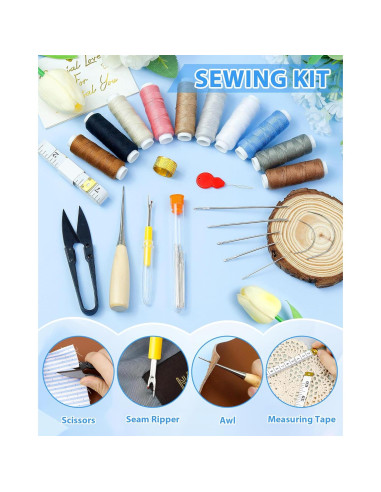 Kit de Costura PLANTIONAL 47 Piezas para Tapicería y Manualidades