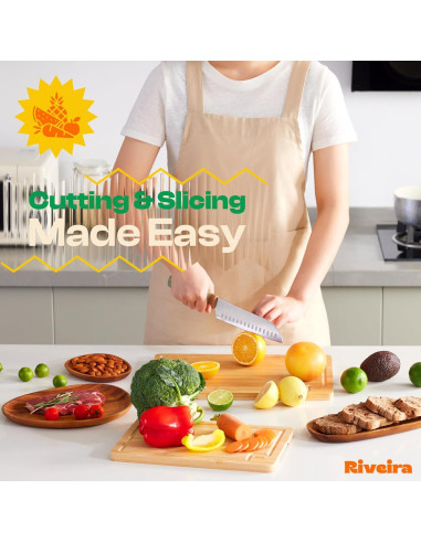 Set de 3 Tablas de Cortar de Bambú Riveira - Ecológicas y Duraderas