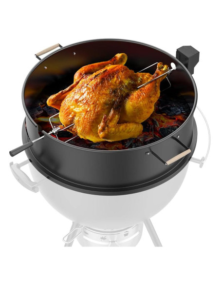 Kit Parrilla Rotisserie Keesha para Pollo 22" Acero Inoxidable Kit Parrilla Rotisserie Keesha para Pollo 22" Acero Inoxidable