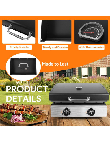 Tapa y Cubierta para Plancha Blackstone 22" BQMAX 2024