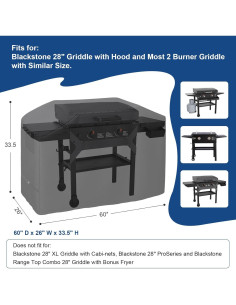 Cubierta Impermeable para Parrilla Blackstone 28" - 152.4cm 2