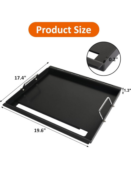 Insert de Plancha BBQ-PLUS para Parrillas Weber Spirit 200 Insert de Plancha BBQ-PLUS para Parrillas Weber Spirit 200