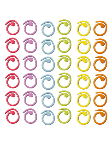 Marcadores de Puntos de Tejer Hilsayum - 30 Piezas Metal Multicolor