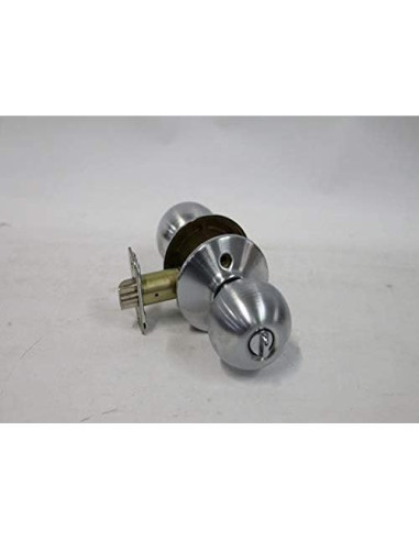 Perilla de Entrada con Llave SCHLAGE F51A Orbit Cromo Satinado