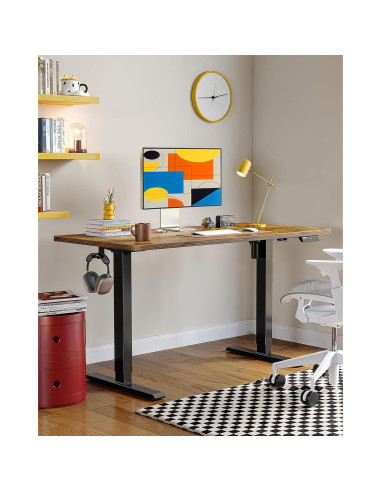 Escritorio Eléctrico Ajustable ErGear EGESD110V 121.9x60.9cm Marrón