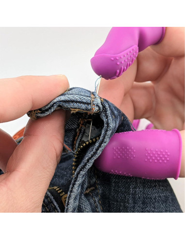 Kit de Dedales y Protectores de Dedos Silicone Alley - 9 Piezas