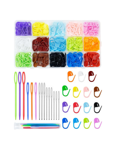 Marcadores de Puntos FIVEIZERO 220 Piezas + 15 Agujas de Coser