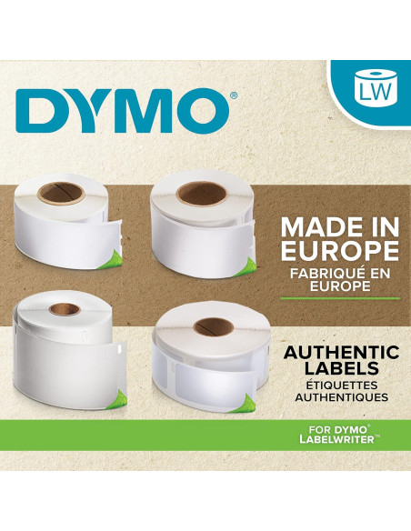 Etiquetas Duraderas DYMO LW 1" x 2-1/8" 160 Unidades Etiquetas Duraderas DYMO LW 1" x 2-1/8" 160 Unidades