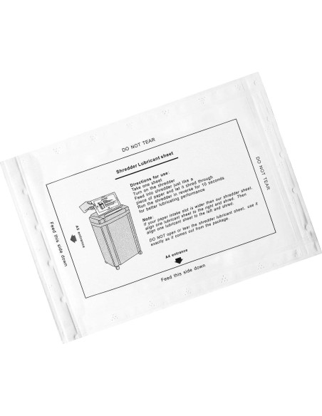 20 Hojas Lubricantes para Trituradora de Papel Mamaker 21.5x15 cm 20 Hojas Lubricantes para Trituradora de Papel Mamaker 21.5x15 cm