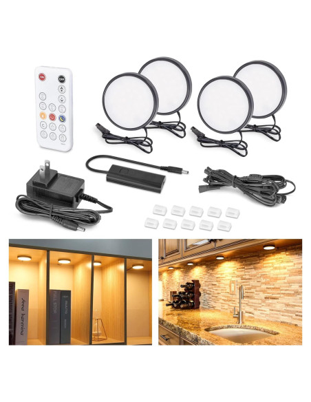 Luces LED Bajo Gabinete WOBANE 9W 700Lúmenes Control Remoto Luces LED Bajo Gabinete WOBANE 9W 700Lúmenes Control Remoto
