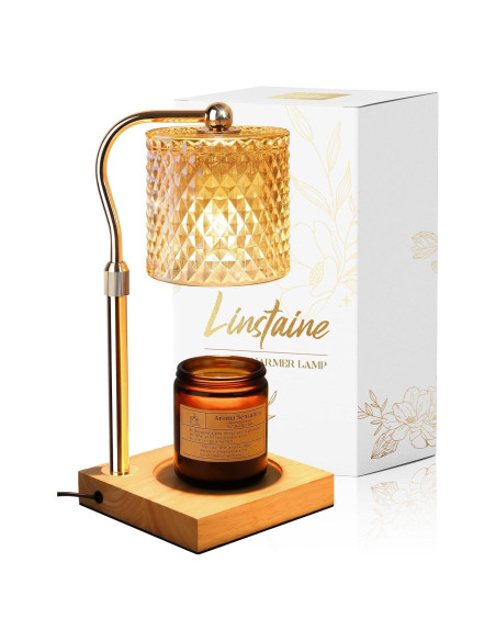 Lámpara Calentadora de Velas Linstaine Ámbar con Temporizador Lámpara Calentadora de Velas Linstaine Ámbar con Temporizador