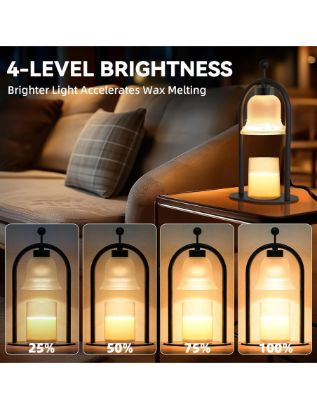 Lámpara Calentadora de Velas WENHHUUA con Temporizador 50W Lámpara Calentadora de Velas WENHHUUA con Temporizador 50W