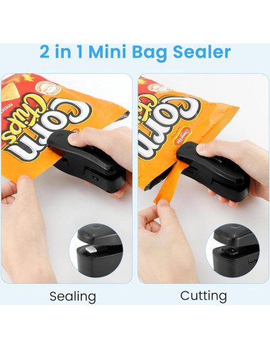 Sellador Térmico 2 en 1 PIFOOG Mini Cortador Recargable